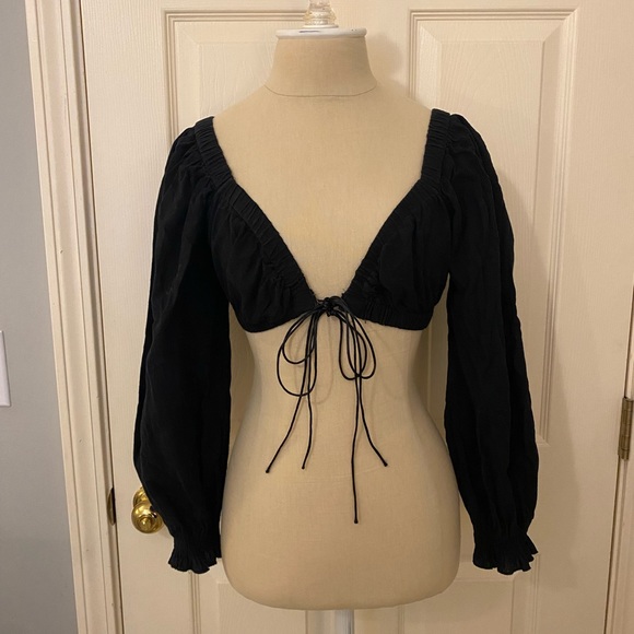 Princess Polly Take It To The Heart Top Black - Picture 12 of 16